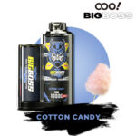 COTTON CANDY OOO! BIGBOSS DTL/DL Disposable Vape POD 12000 Puffs 25ml Free Base large clouds with adjustable airflow and rechargeable battery