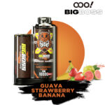 GUAVA STRAWBERRY BANANA OOO! BIGBOSS DTL/DL Disposable Vape POD 12000 Puffs 25ml Free Base large clouds with adjustable airflow and rechargeable