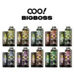 APPLE OOO! BIGBOSS DTL/DL Disposable Vape POD 12000 Puffs 25ml Free Base large clouds with adjustable airflow and rechargeable battery