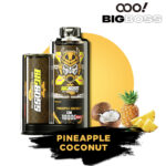 PINEAPPLE COCONUT OOO! BIGBOSS DTL/DL Disposable Vape POD 12000 Puffs 25ml Free Base large clouds with adjustable airflow and rechargeable battery