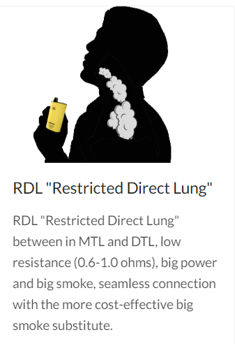 RDL disposable vape